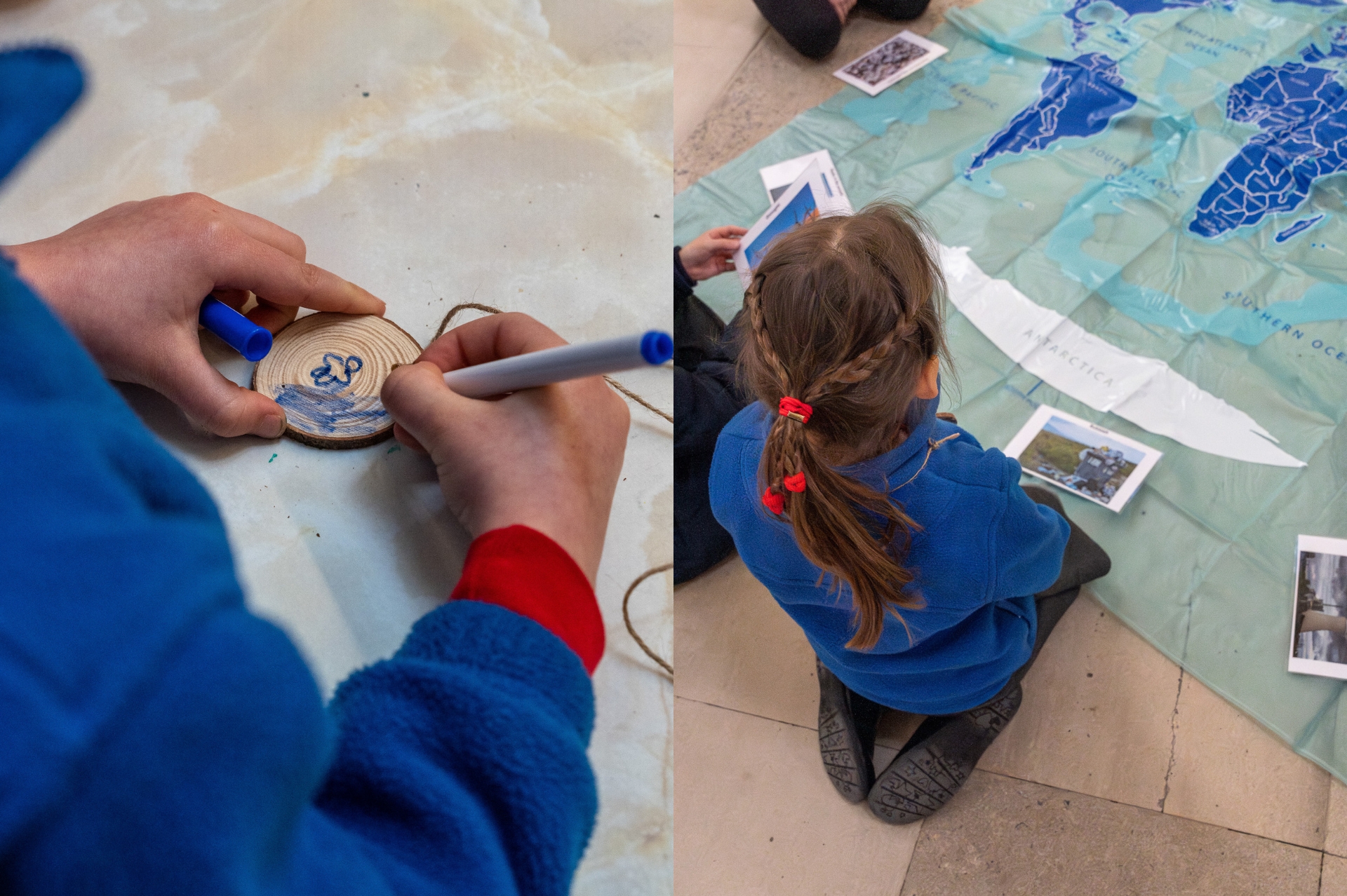 Children engaging with the Eco-Day activities