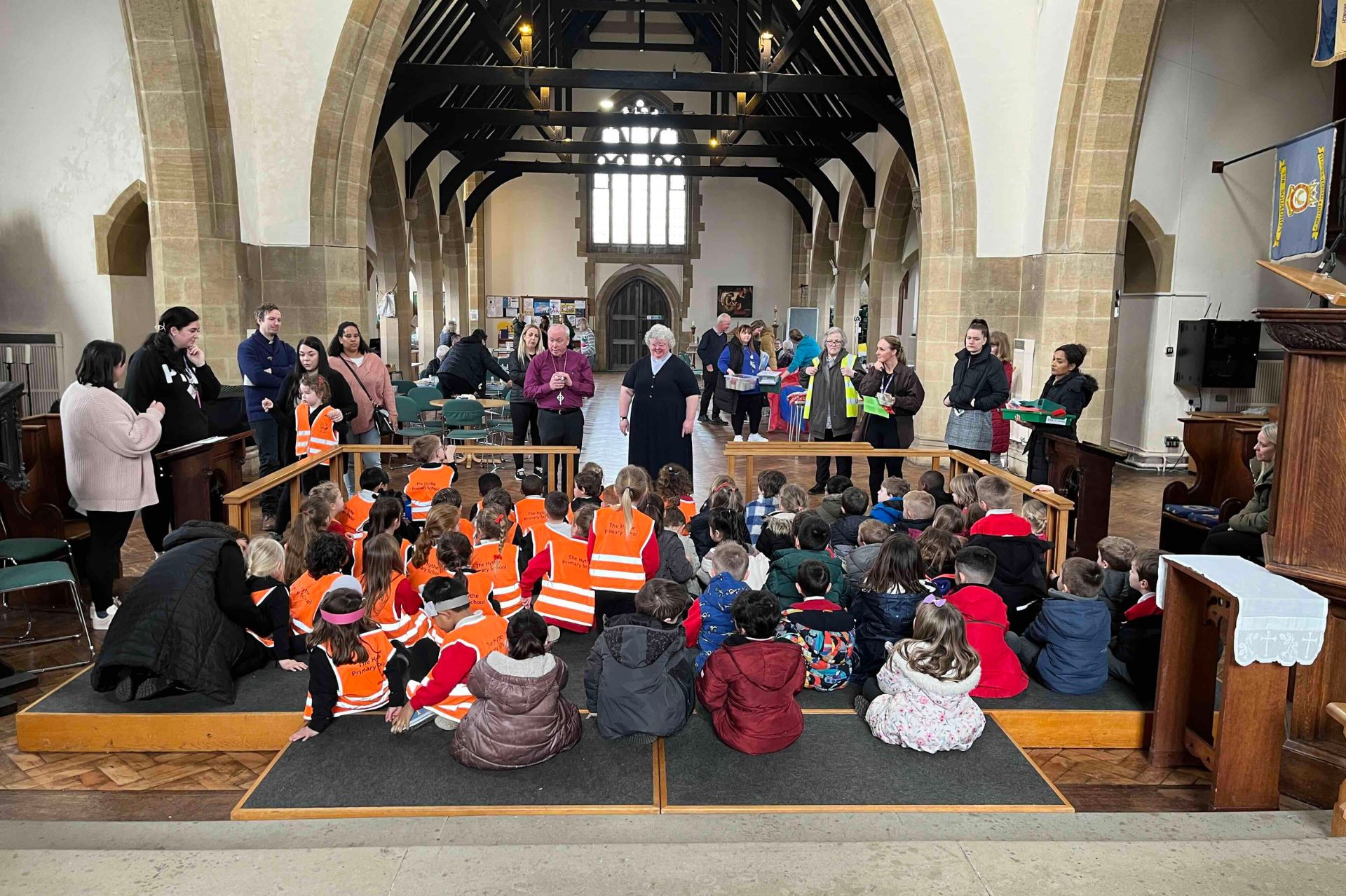 Children in St Paul's Church Egham Hythe