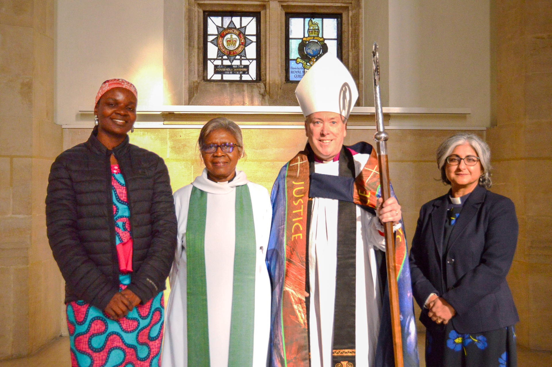 Chinenye, Rev Bev, Bishop Paul and Rev Sheila stood next to each other smiling to the camera 