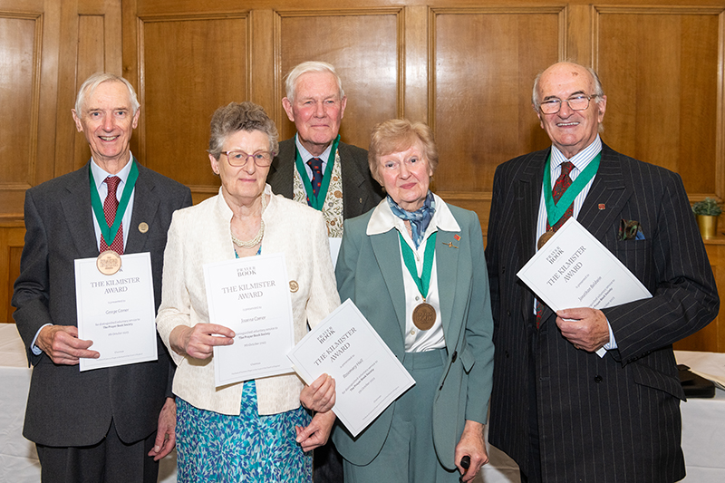John (centre, back row) joined by other recipients of the Kilmister Award at Church House, Westminster