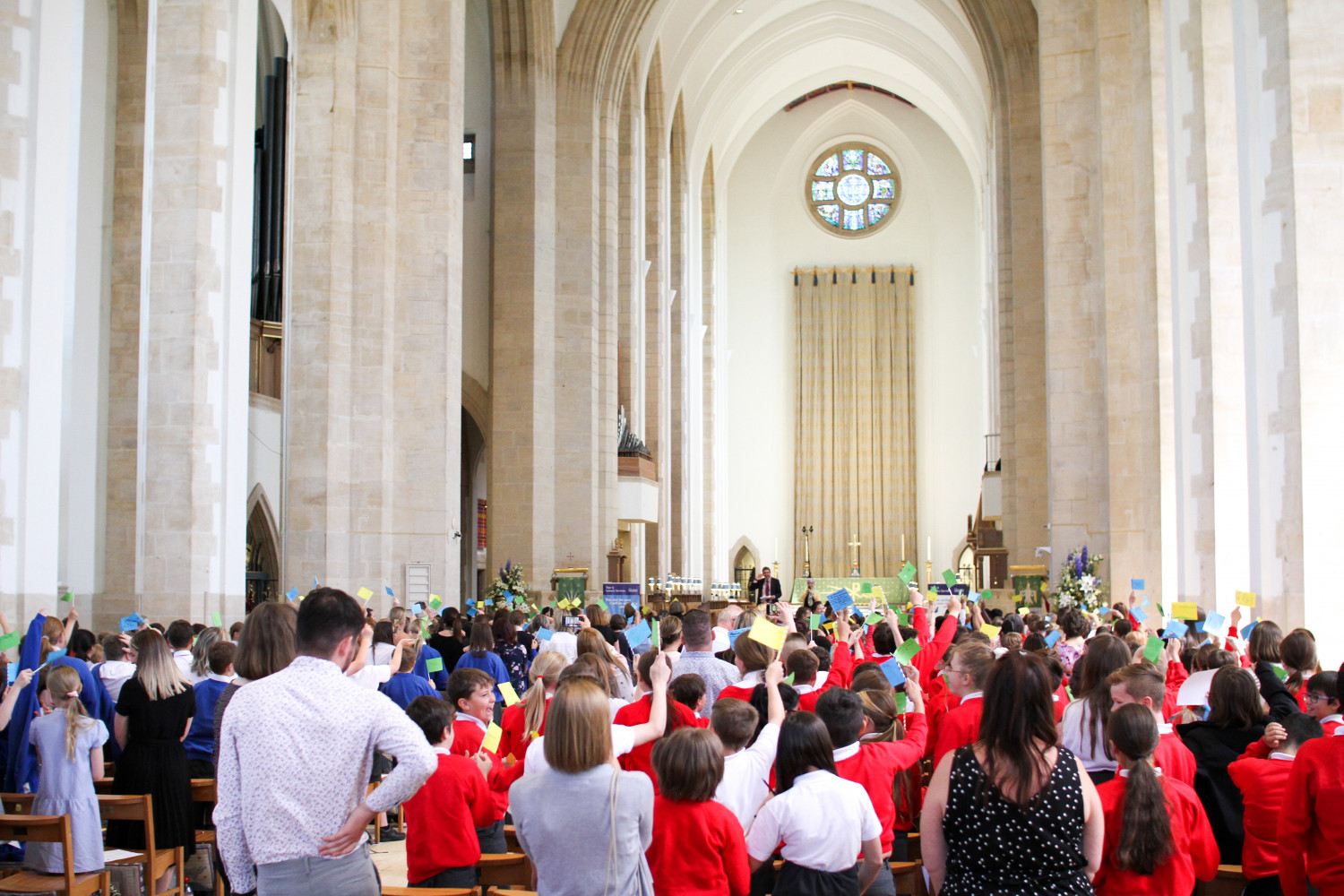 Informal service inside Guildford Cathedral